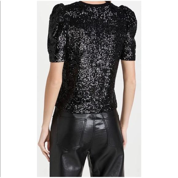 NWT Generation Love Aleah Sequin Top Black size XS - Picture 3 of 6